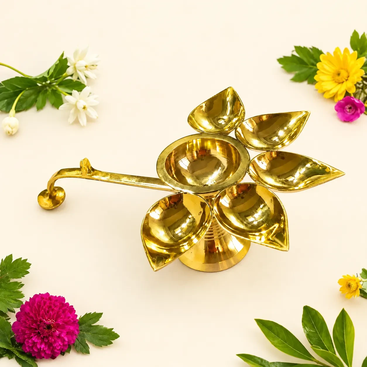 পঞ্চ প্রদীপ- পিতল
