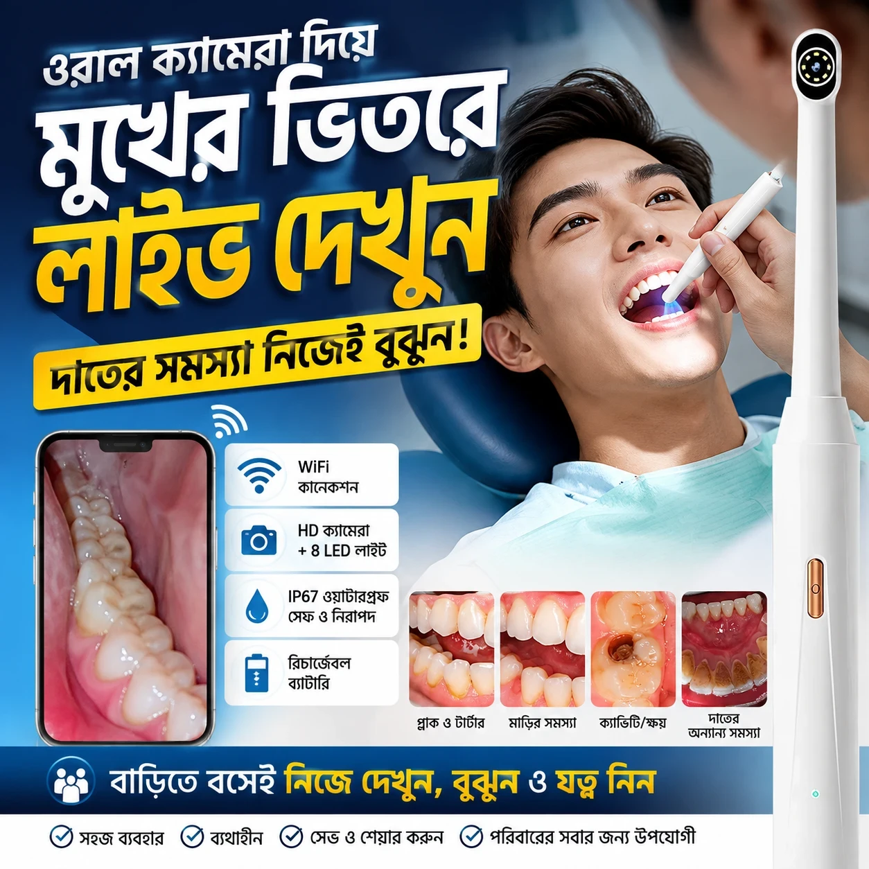 স্মার্ট ডিজিটাল ওরাল ক্যামেরা