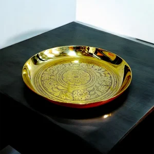 পিতলের নকশি প্লেট- 9" x 1.1"